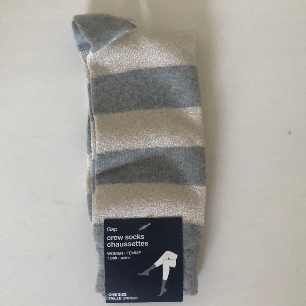 🧦 Gap sparkle stripe crew socks